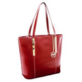 McKleinUSA 97546 CRISTINA (Red) Leather Shoulder Tote